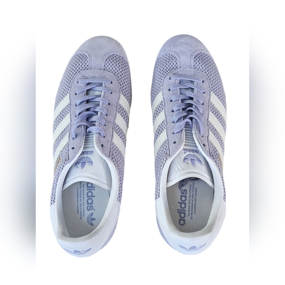 NWOT Adidas Gazelle Trainer Primeknit Mesh & Suede, Lilac Purple, Size 10 - Picture 6 of 13